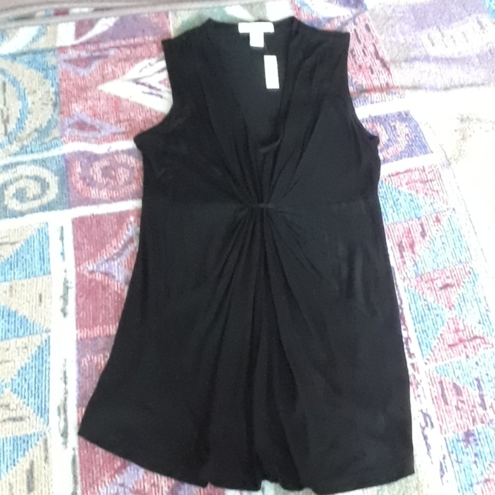 Black Sleeveless Tunic Top - NWT